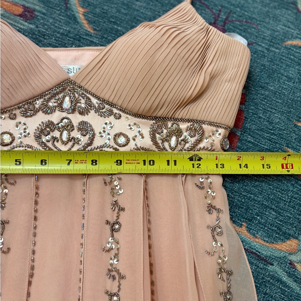 Stunning Silk Vintage Sue Wong Nocturne Embellished Mini Dress 6 - Picture 8 of 11